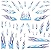 Blue Flames Pinewood Derby Car Decals