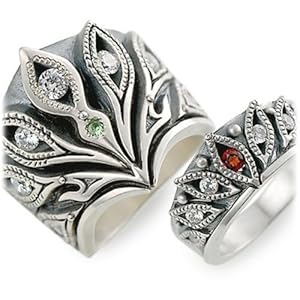 【クリックで詳細表示】ましらかしら (マシラカシラ) シルバーペアリング Men’s：24.0号 Lady’s：16.0号 K022CZ-K030GN