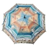 Beach Scene Umbrella 46" Arc, 100% Pongee Cover