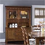Treasures Formal Dining Buffet and Hutch in Rustic Oak