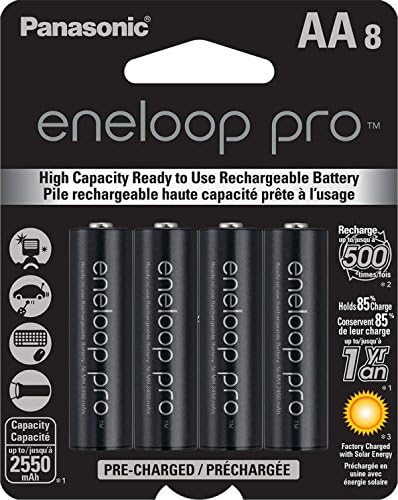 8 Pack Panasonic Eneloop Pro Aa Nimh 2550 Mah Battery [Usa]