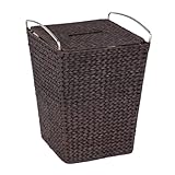 CreativeWare Metro Hamper with Liner, Espresso