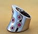 18kt White Gold Diamond and Pink Sapphire Leo Pizzo Ring (.55 ct. tw.)