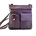 Goson® Genuine Leather Crossbody Mini Purse Organizer Travel Handcrafted Bag