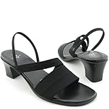 Life Stride Jiffy Slingbacks Shoes Black Womens