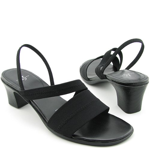 Life Stride Jiffy Slingbacks Shoes Black Womens
