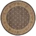 Nourison Zanibar Khaki 5.6-Feet by 5.6-Feet Round Polyacrylic Area Rug