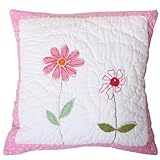 Flower Garden Quilted Pillow