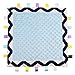 5 Colors - TAGZ Tag Blanket for Infants by CRAZZIE (Navy Zigzag with Blue Dot-Minky)