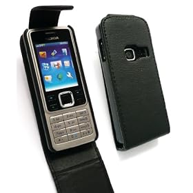 NOKIA 6300 FLIP CASE COVER WITH BUILT IN PHONE HOLDER BLACK