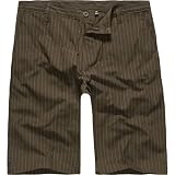 BURNSIDE Pinstripe Mens 22 Shorts - Brown