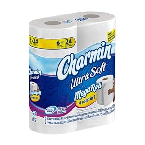 Charmin Ultra Soft Toilet Paper 6 Mega Rolls (Pack of 3)
