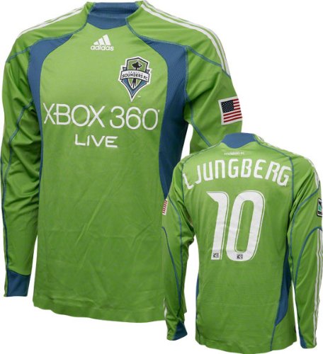 Freddie Ljunberg Game Used Jersey: Seattle Sounders #10 Long Sleeve Home Jersey