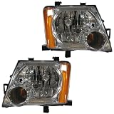 05-11 Nissan Xterra Headlights Headlamps Head Lights Lamps Pair Set by Aftermarket