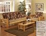 Futon Furniture Set in Golden Oak - Portofino - FSET-1