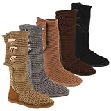 Bearpaw Womens Knit Tall Boot