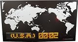 LED 掛け時計 WE ARE THE WORLD ウィアーザワールド ブラック