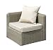 Ambientehome Ecksofa Agadir Modul Polyrattan schlammfarben 63865