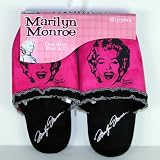 Marilyn Monroe Black and Pink Slippers