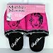 Marilyn Monroe Black and Pink Slippers