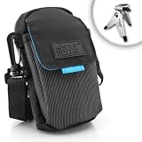 Compact Pro Protective Case For CANON PowerShot Digital Cameras ***Includes Convenient Shoulder Strap & Mini Tripod***