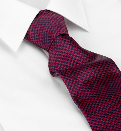 Woven Silk Mini Chevron Design Tie