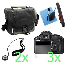GTMax 8 Pcs accessories Bundle kit for Canon EOS 450D/Rebel XSi