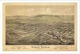 Historic Walla Walla, Washington, c. 1876, Town View Map (M) (WS)