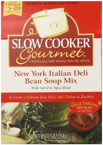 Slow Cooker Gourmet New York Italian Deli Bean Soup Mix, 12.5 Ounce