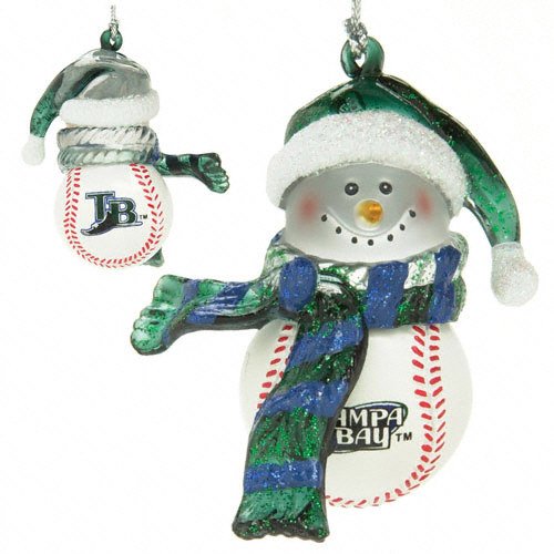 Scottish Christmas Texas Rangers Home Run Snowman Ornament Set