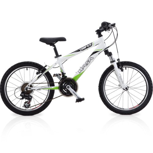 2013 HASA 18 Speed Kids Mountain Bike (SHIMANO) 20 INCH White On Sale