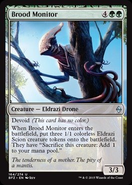 Magic The Gathering - Brood Monitor (164/274) - Battle for Zendikar