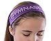 GYMNAST Rhinestone Cotton Stretch Gymnastics Headband (Purple Tie Dye)