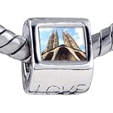 Pugster Pandora Style Bead Landmark Gothic Architecture Photo Love European Charm Beads Fits Pandora Bracelet