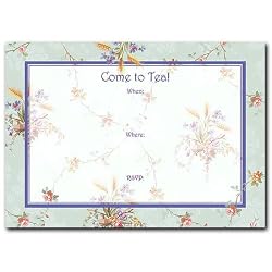 Tea Table - Set of 10 Pop-up Style Invitations