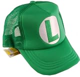 Super Mario Bros Luigi Trucker Hat Green
