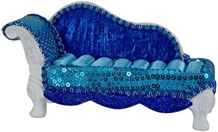 Fashion Diva Chaise Lounge Couch Ring Holder Victorian Style (Blue)