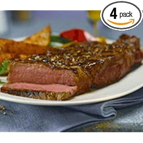 4 pcs. (14 oz) Prince Premium bone-in NY Strip Steaks by Entrees to Excellence