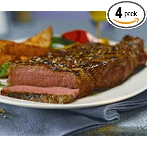 4 pcs. (14 oz) Prince Premium bone-in NY Strip Steaks by Entrees to Excellence