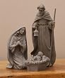 Set of 3: Jesus Mary and Baby Nativity Tabletop Set