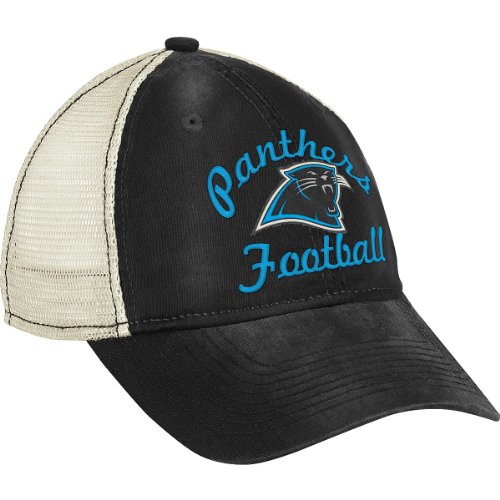 NFL Women's Fan Gear Classic Slouch Mesh Back Hat - EQ60W (Carolina Panthers, One Size Fits All)