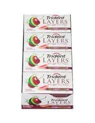 Grocery: Trident Layers Gum, Sweet Cherry and Island Lime, 14-Count (Pack of 12) - Trident
