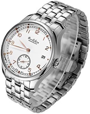 Men Luxury Romantic Golden Numeral Indicator White Round Dial Stainless Steel Waterproof Quartz Watch