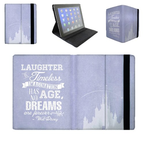 Flip Case For Apple iPad Mini 1 Flip Cover – Lilac Laughter is Timeless Walt Disney Quote Book Stand