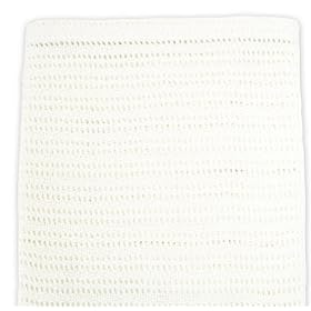 Zorbit : Cellular Pram Blanket 75x100cm White