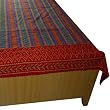Bedcover Cotton Double Layered Embroidered Block Print (bscov383)