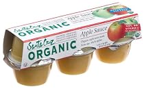 Santa Cruz Organic Apple Sauce, 6-Pack, 4-Ounce Cups (Pack of 4)