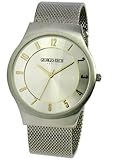 ジョルジュ レッシュ GEORGES RECH 腕時計 3針 スリム スタンダード メッシュベルト ウォッチ GR-14019
