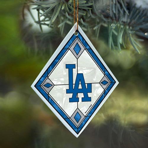 Los Angeles Dodgers Art Glass Ornament