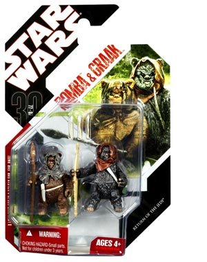 Star Wars: 2008 Collection Wave 7 > Romba & Graak (#43 With Stand) Action Figure 2-Pack